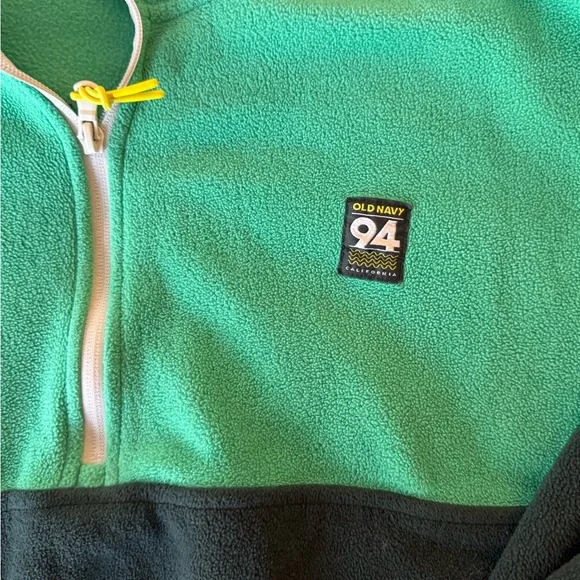 Old Navy Green Color block fleece - Picture 4 of 5